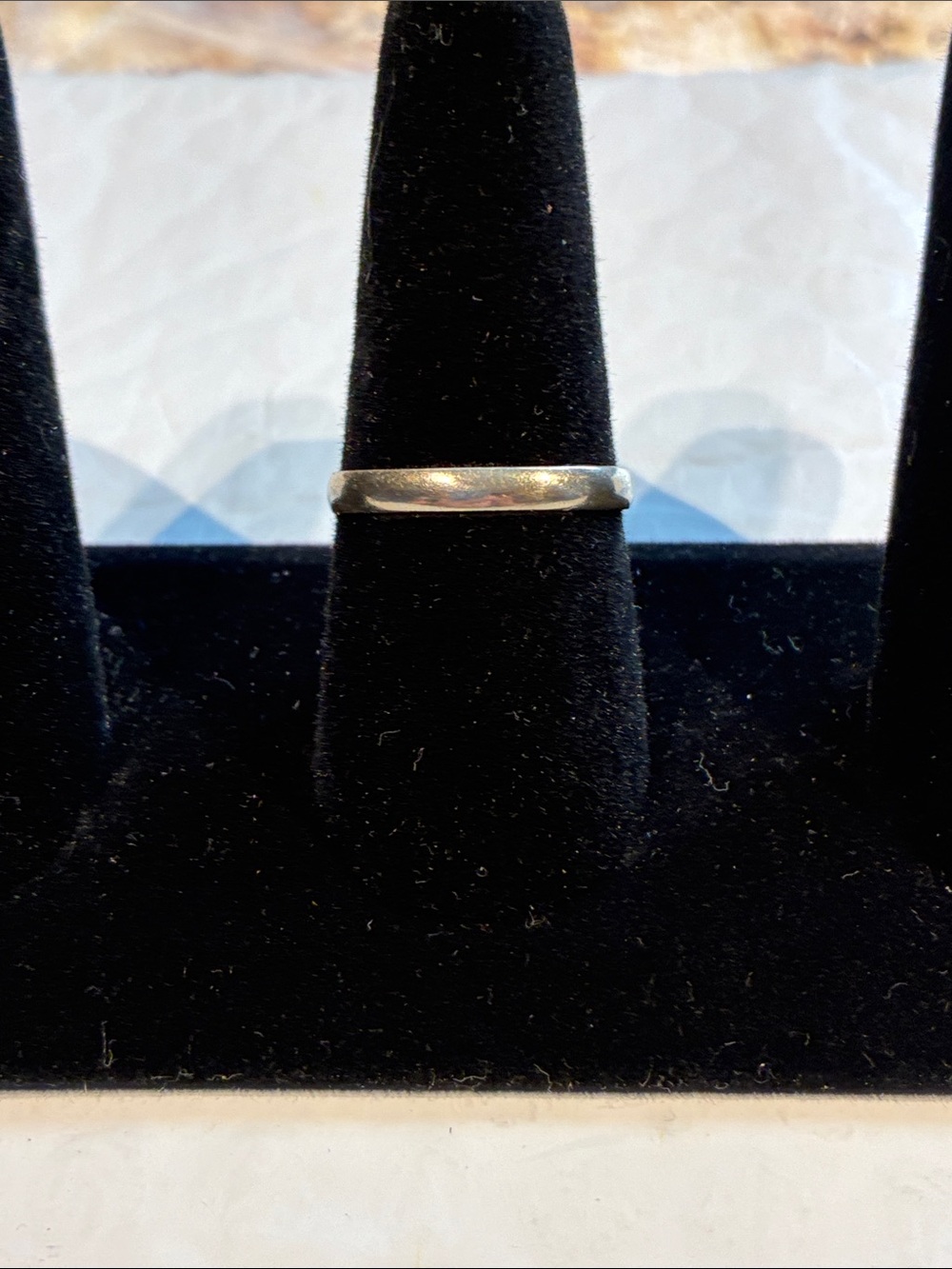 10K White Gold 3 mm Band. Size 10
1.8 Grams